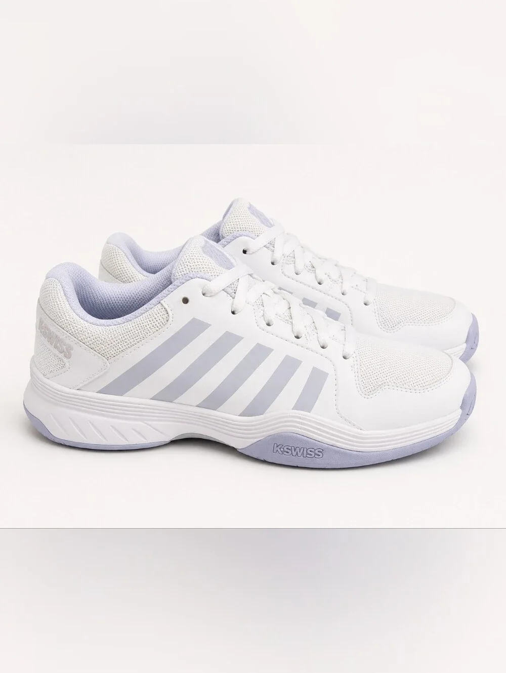 K-Swiss Women’s Pickleball Court Shoes White Lavender Size 8.5 NWOB